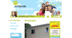 Desktop Screenshot of construire-en-gironde.com