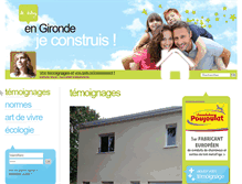 Tablet Screenshot of construire-en-gironde.com